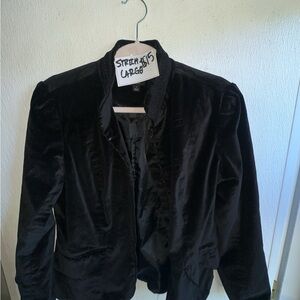 Stylish Black Velvet Jacket